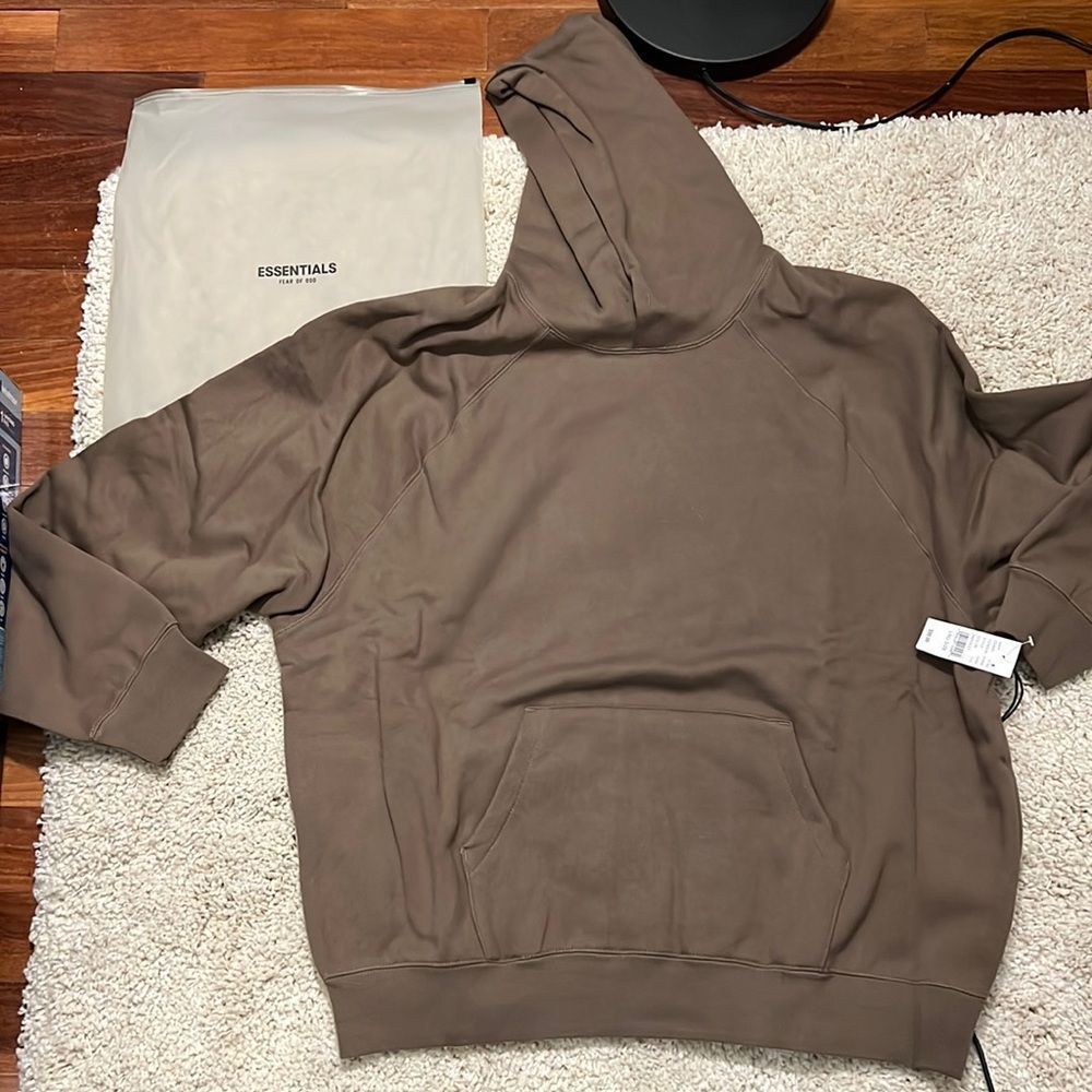 FOG Essentials Harvest Pullover Hoodie Sz L - back logo - Picture 2 of 12